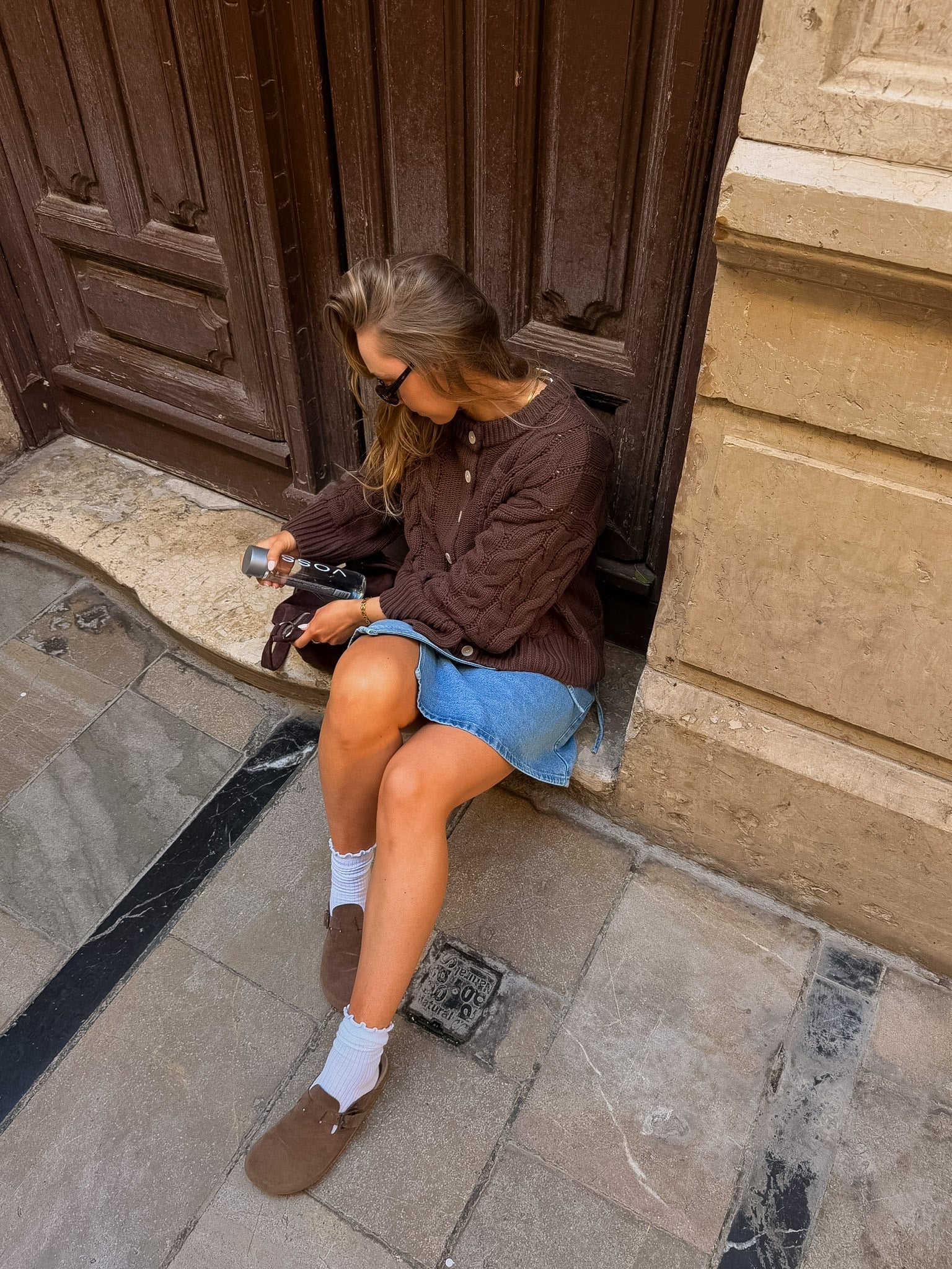 VMSVEA THEA CARDIGAN - Chocolate Martini